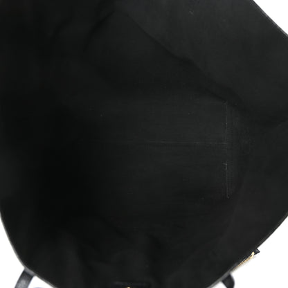 Alexander McQueen Grained Calfskin Skull Open Shopper Tote Black 5 of 9