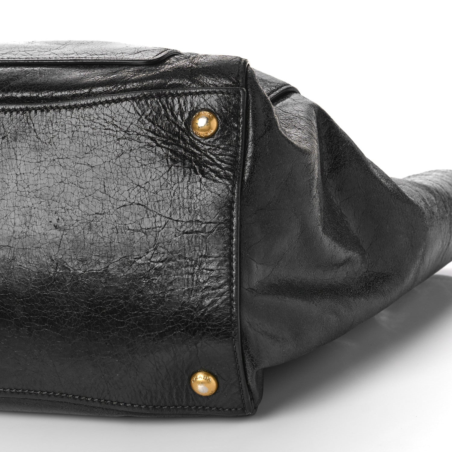 Prada Vitello Shine Tote Black 8 of 9