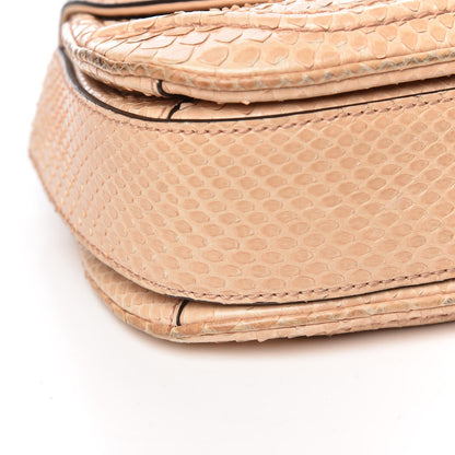 Gucci Python Small New Bamboo Top Handle Bag Beige 11 of 16