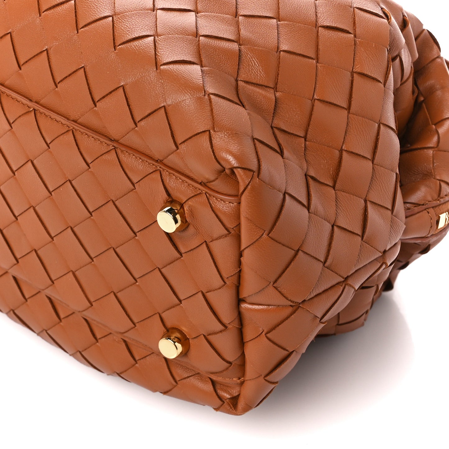 Nappa Intrecciato Bauletto Wood
