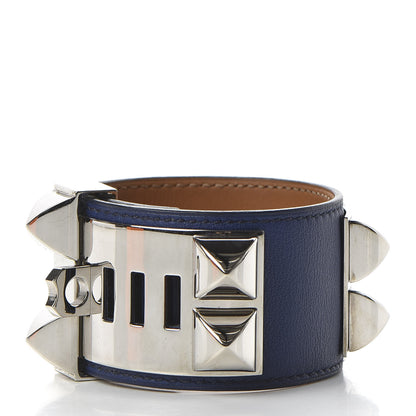 Hermes Swift Collier De Chien CDC Bracelet S Bleu Saphir 3 of 5