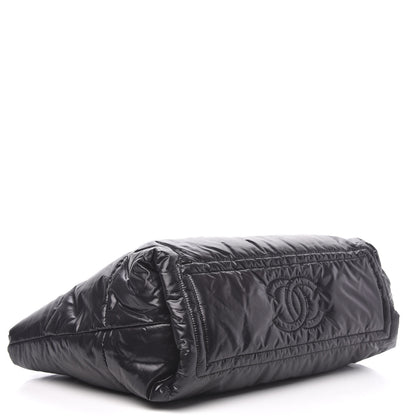 Chanel Nylon Quilted Medium Coco Cocoon Reversible Tote Black 4 of 9