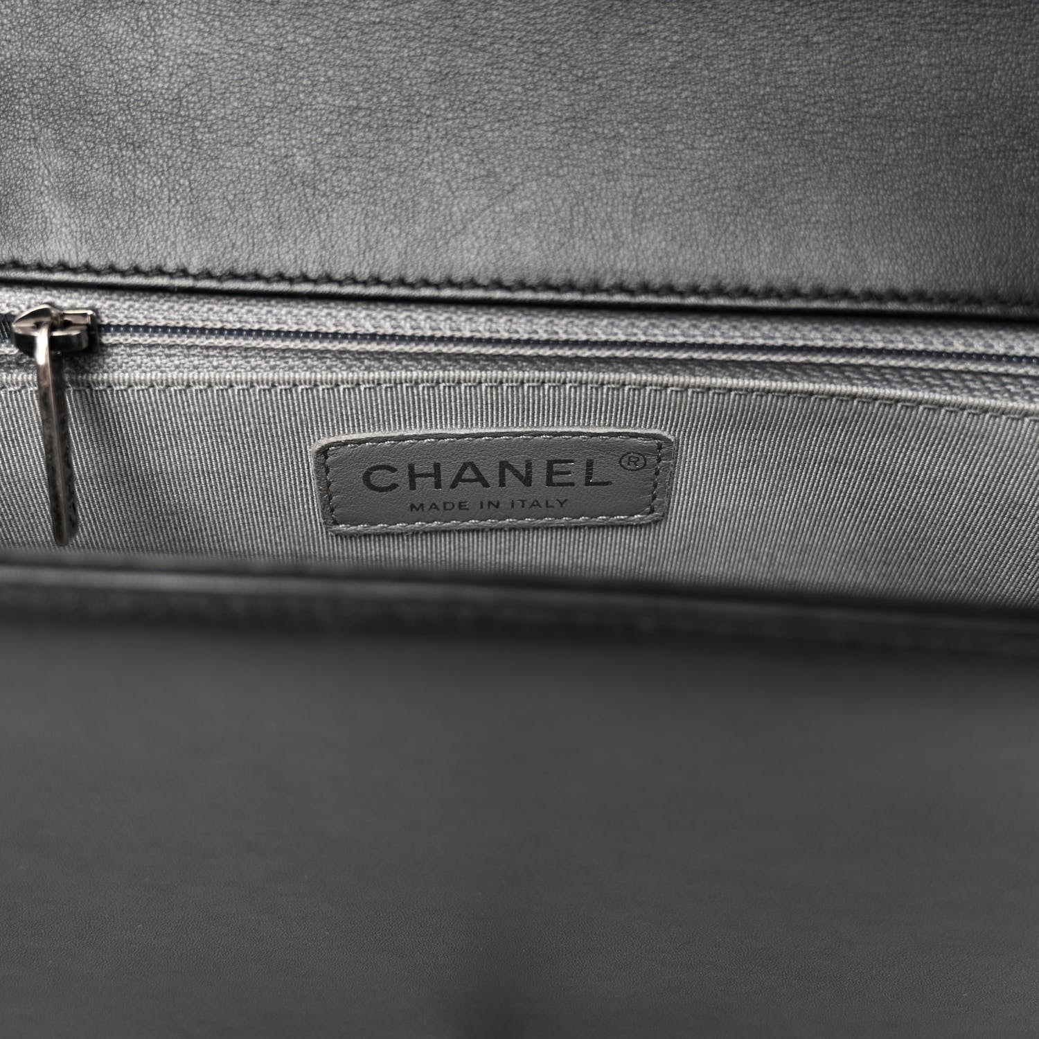 Chanel Calfskin Chevron Quilted New Medium Boy Flap Black 6 of 10