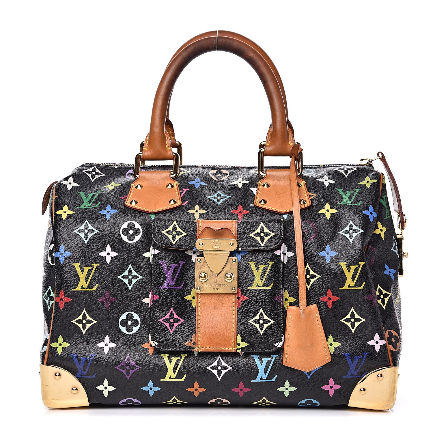 Louis Vuitton Monogram Multicolor Speedy 30 Black 1 of 14