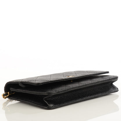 Chanel Caviar Quilted Wallet On Chain WOC Black 4 of 9