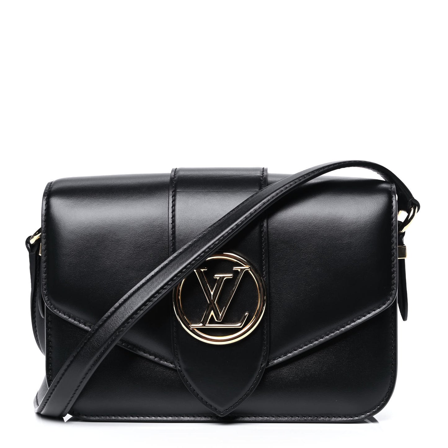 Smooth Calfskin LV Pont 9 Black