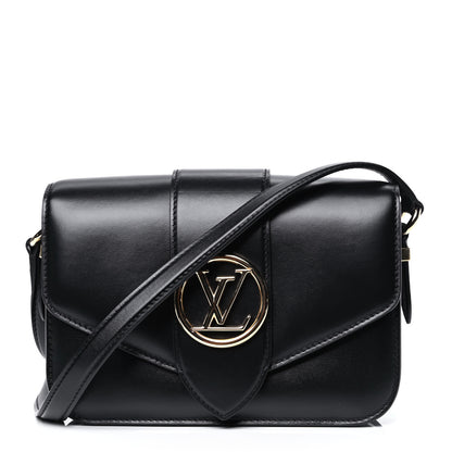 Louis Vuitton Smooth Calfskin LV Pont 9 Black 1 of 5