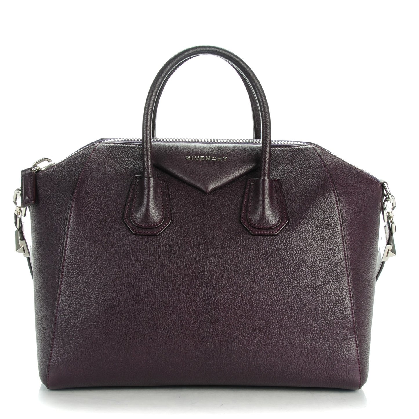 Sugar Goatskin Medium Antigona Aubergine