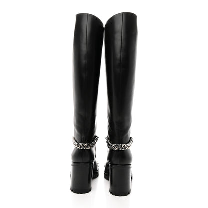 Christian Louboutin Calfskin Napaleona 70 Spikes Boots 37 Black 5 of 16