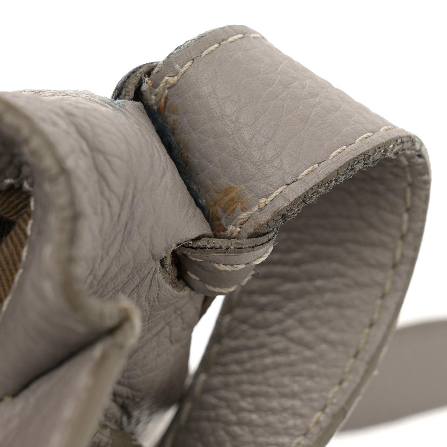 Calfskin Medium Marcie Round Crossbody Bag Cashmere Grey