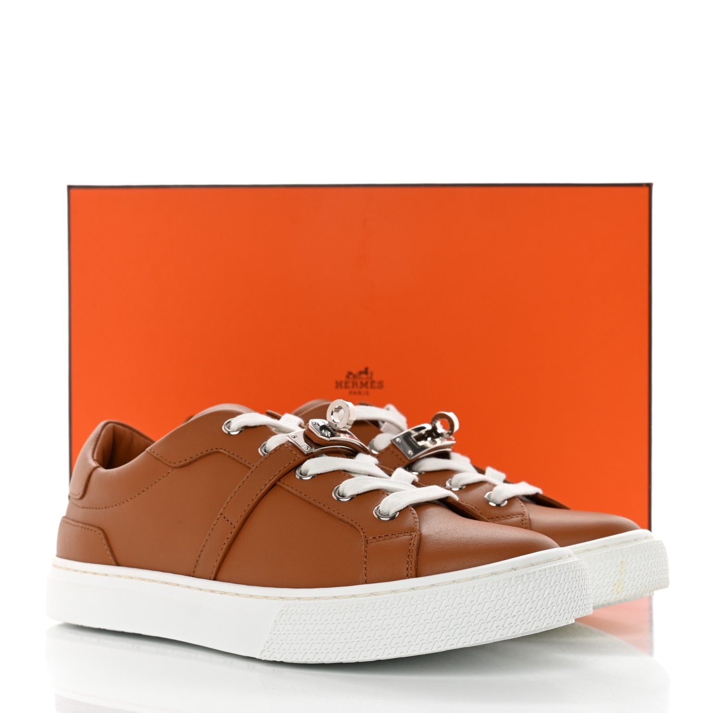 Calfskin Day Sneakers 36 Naturel
