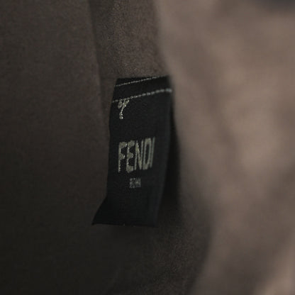 Fendi Raffia Vitello Seta F is Fendi Pequin Gingham Woven Mini Mon Tresor Bucket Bag Military Rosa Lollypop 8 of 11