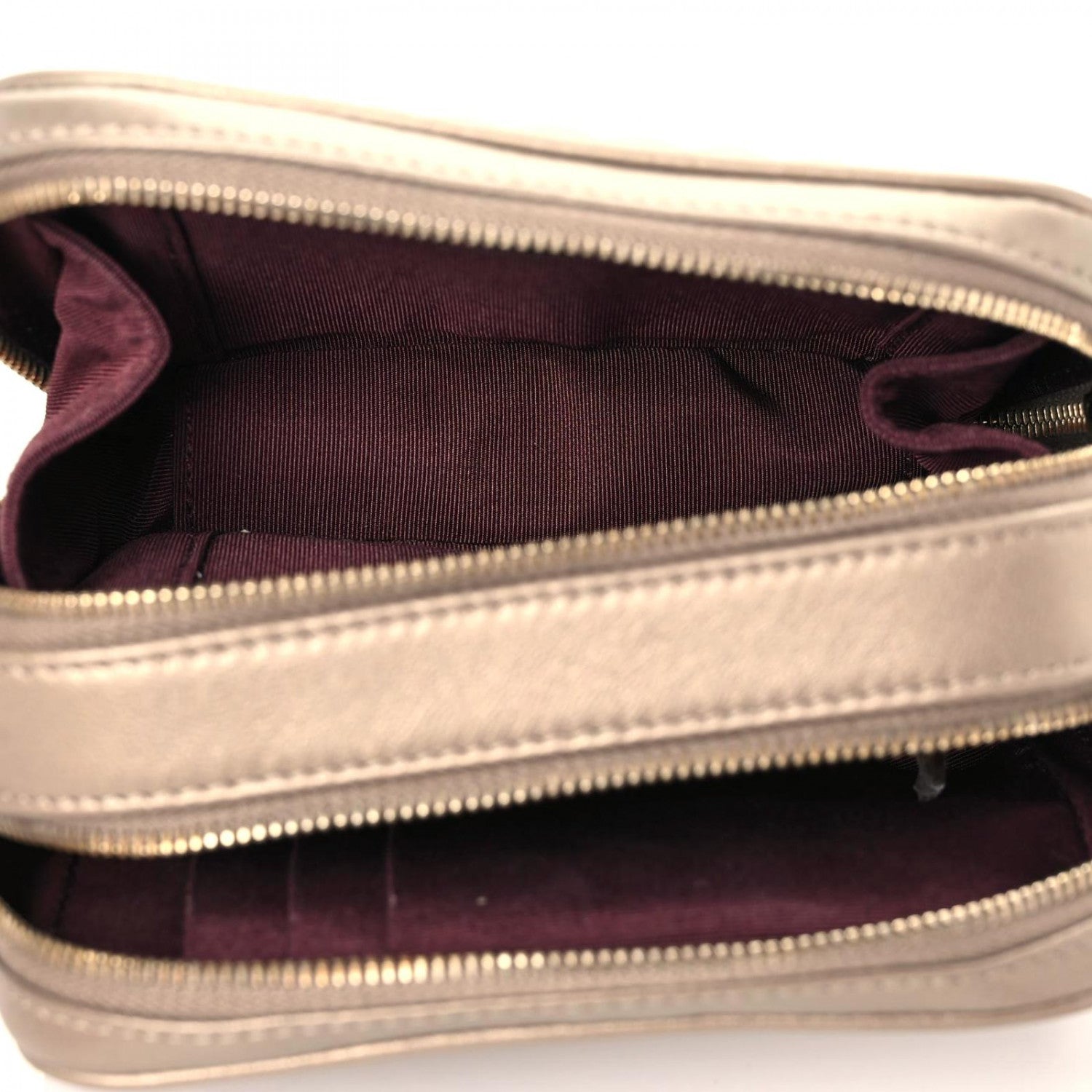Chanel Metallic Lambskin Mini Coco Boy Camera Case Dark Gold 5 of 13