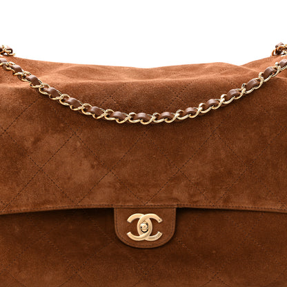 Chanel Suede Calfskin Souplissimo Maxi Flap Camel 16 of 21