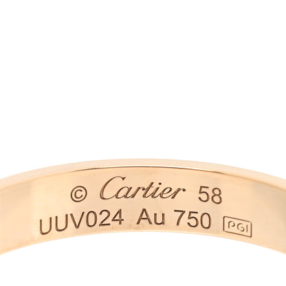 Cartier 18K Yellow Gold 3.5mm LOVE Wedding Band Ring 58 8.25 4 of 5