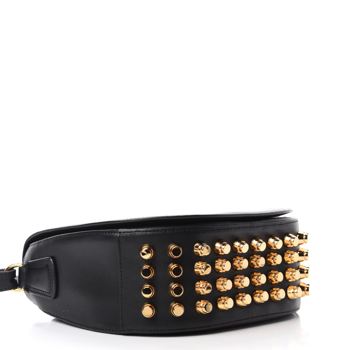 Calfskin Lia Black Pale Gold Hardware
