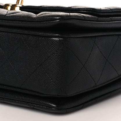 Chanel Caviar Quilted Coco First Flap Black 9 of 10