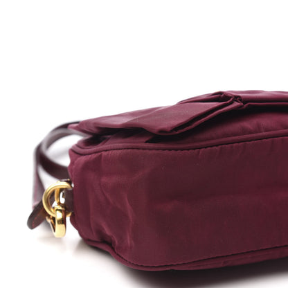 Prada Tessuto Nylon Bow Camera Bag Bordeaux 6 of 10