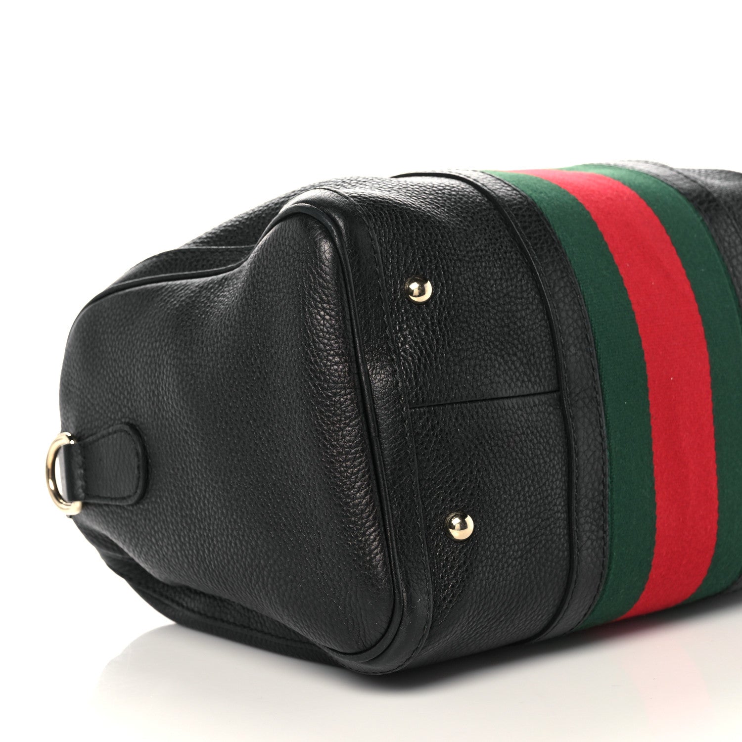 Gucci Calfskin Vintage Web Medium Boston Black 10 of 16