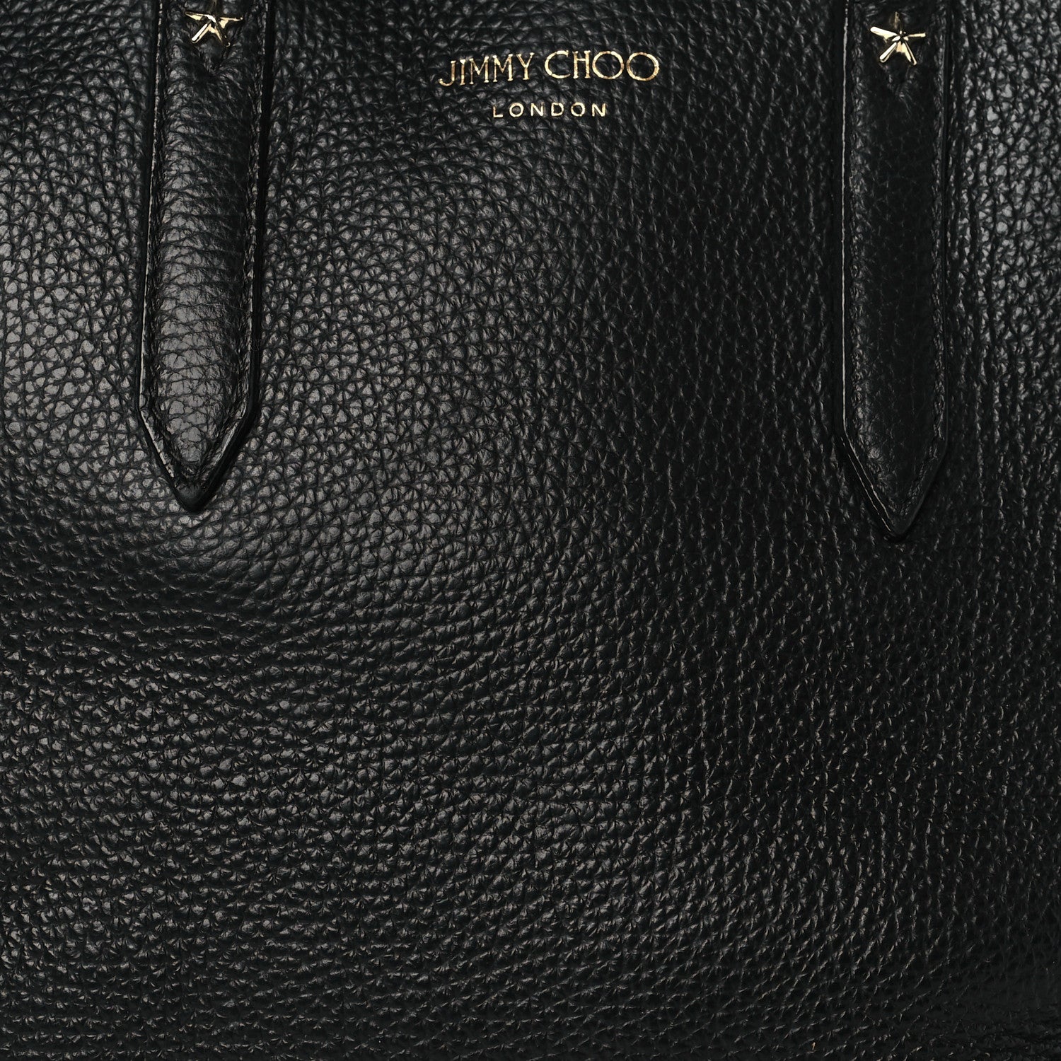 Jimmy Choo Grainy Calfskin Star Studded Bria Tote Black 7 of 9