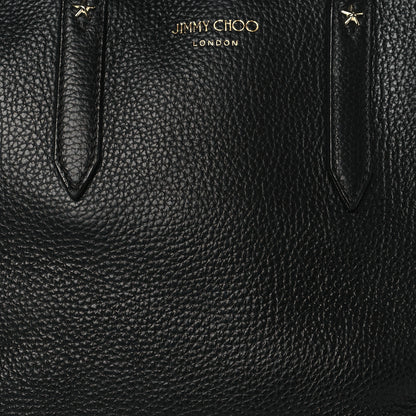 Jimmy Choo Grainy Calfskin Star Studded Bria Tote Black 7 of 9