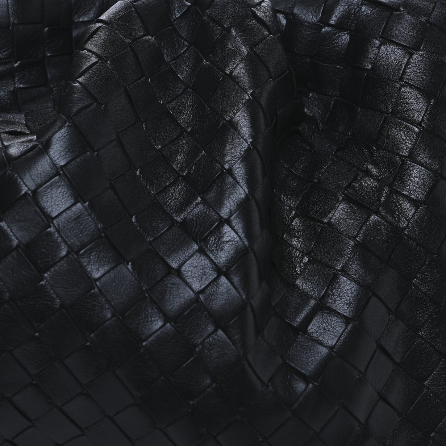 Nappa Maxi Intreccio The Pouch Oversized Clutch Black