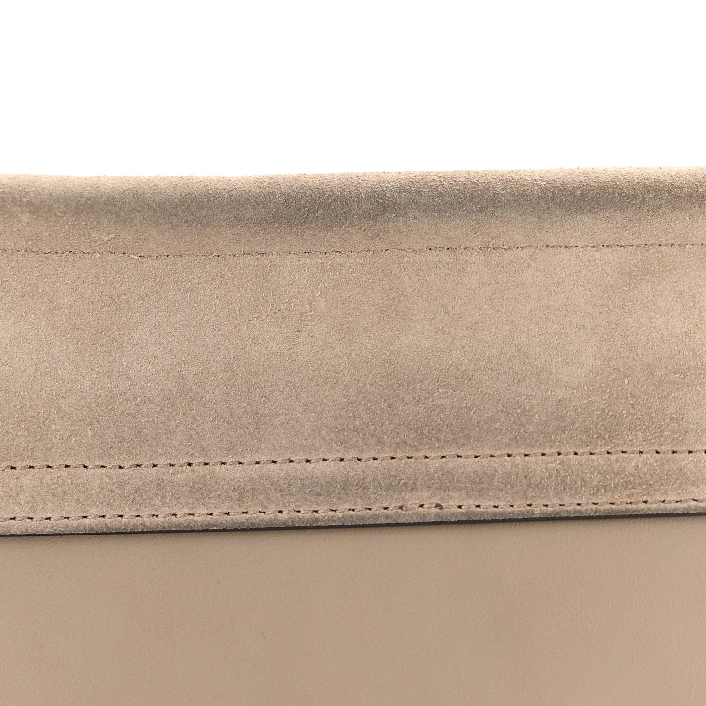 Calfskin Suede Mini Chain Faye Shoulder Bag Motty Grey