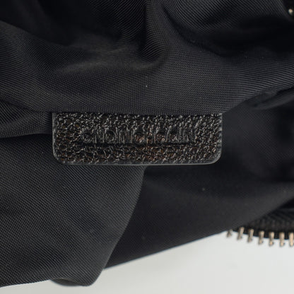 Burberry Nylon Tonal Check Drawstring Tote Black 8 of 8