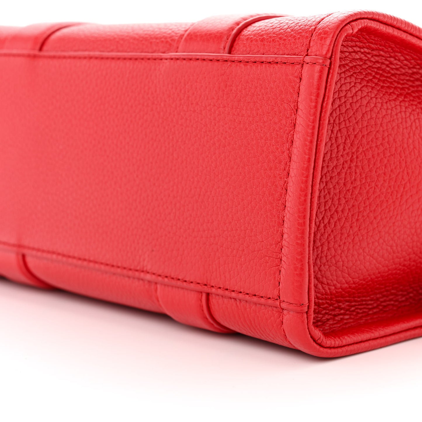 Grained Calfskin Small The Tote Bag True Red