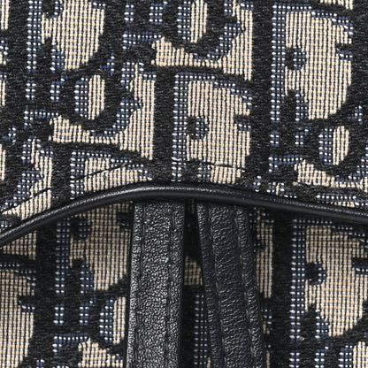 Christian Dior Oblique Saddle Belt Bag Blue 7 of 9