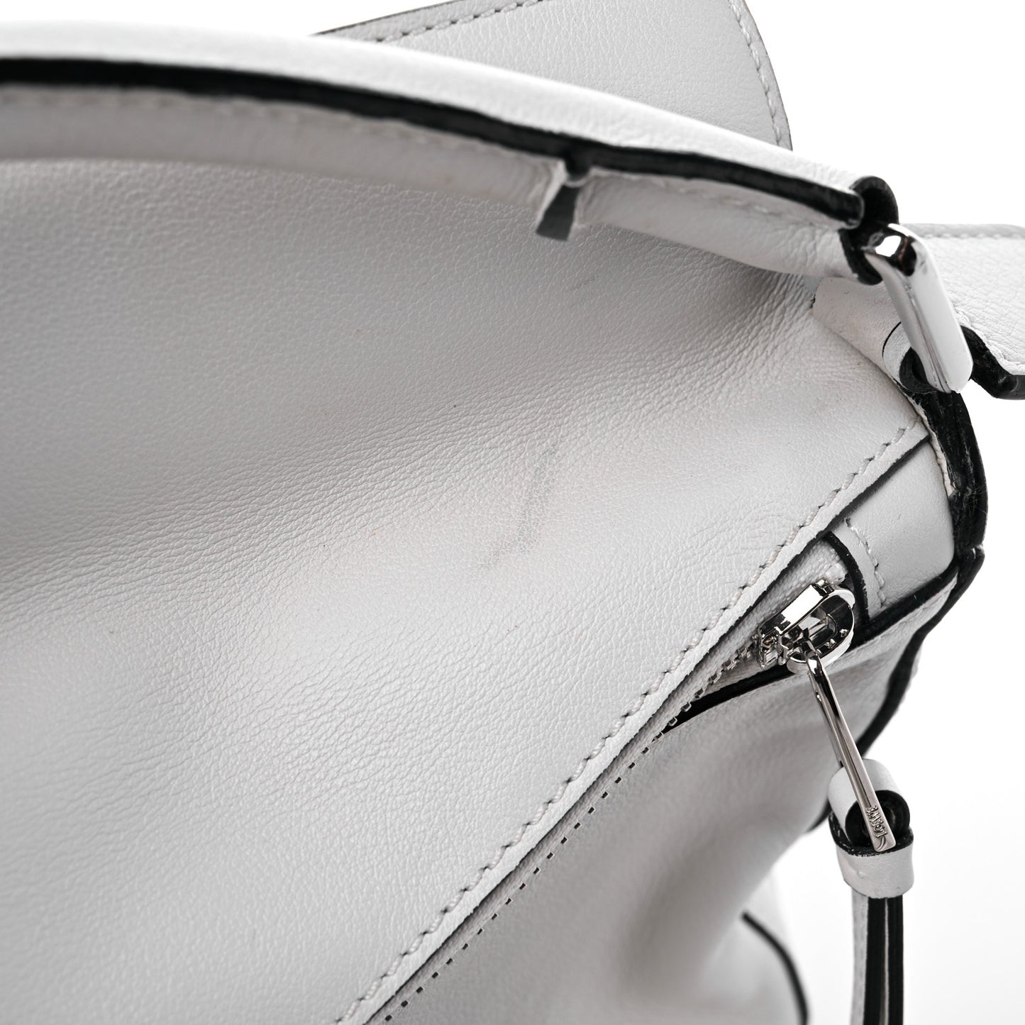 Calfskin Small Puzzle Bag Kaolin