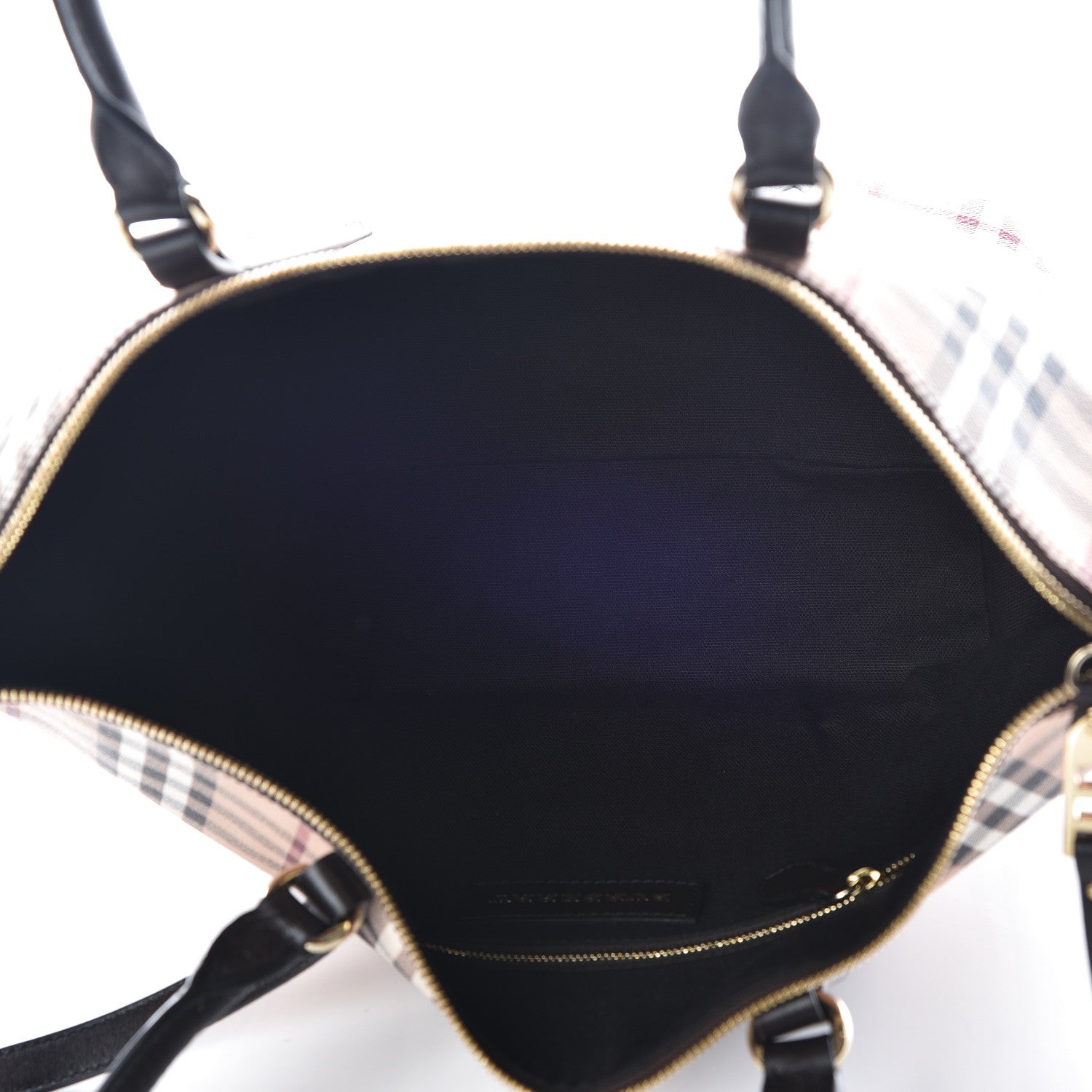 Burberry Haymarket Check Small Salisbury Tote Chocolate 5 of 9