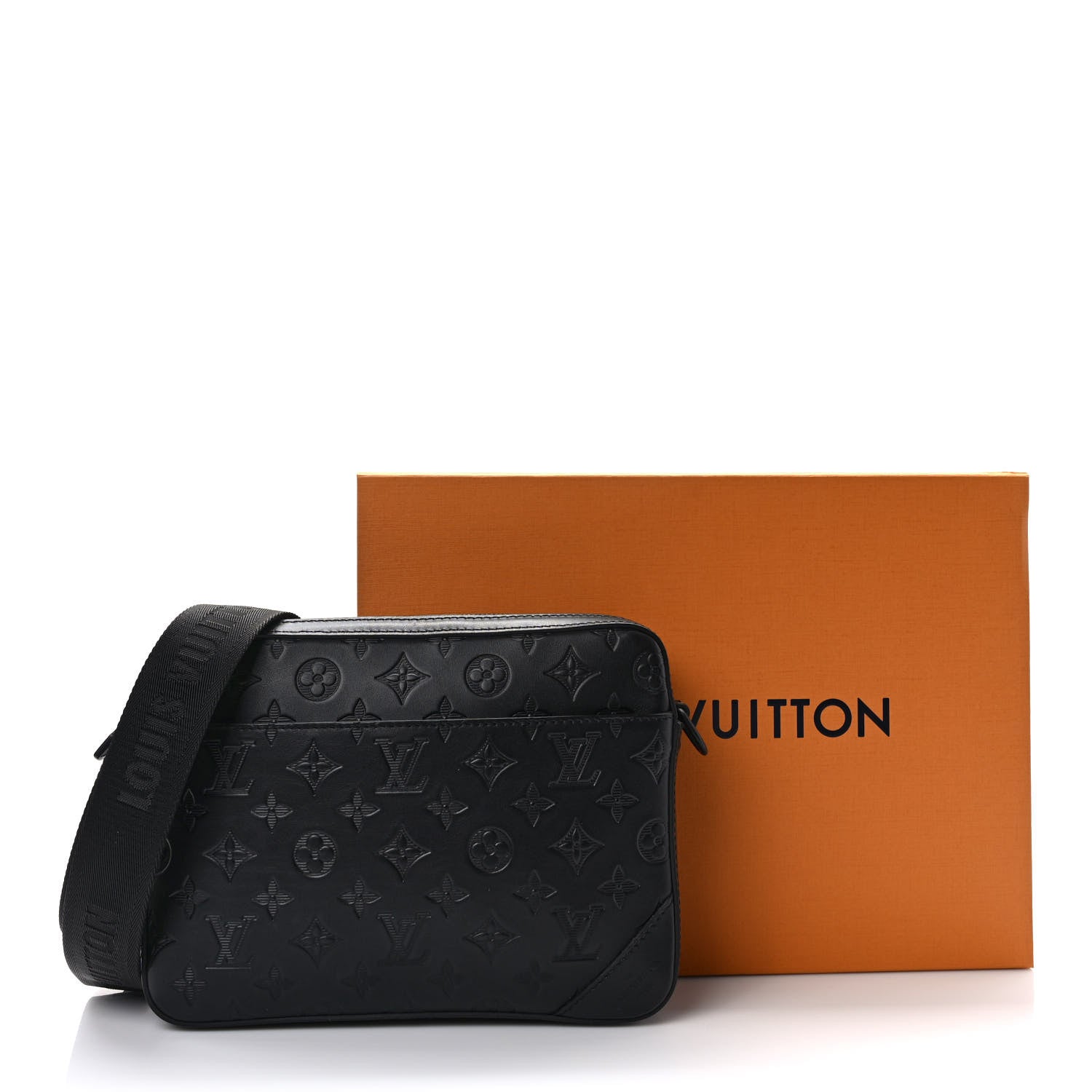 Louis Vuitton Calfskin Monogram Shadow Duo Messenger Black 11 of 11
