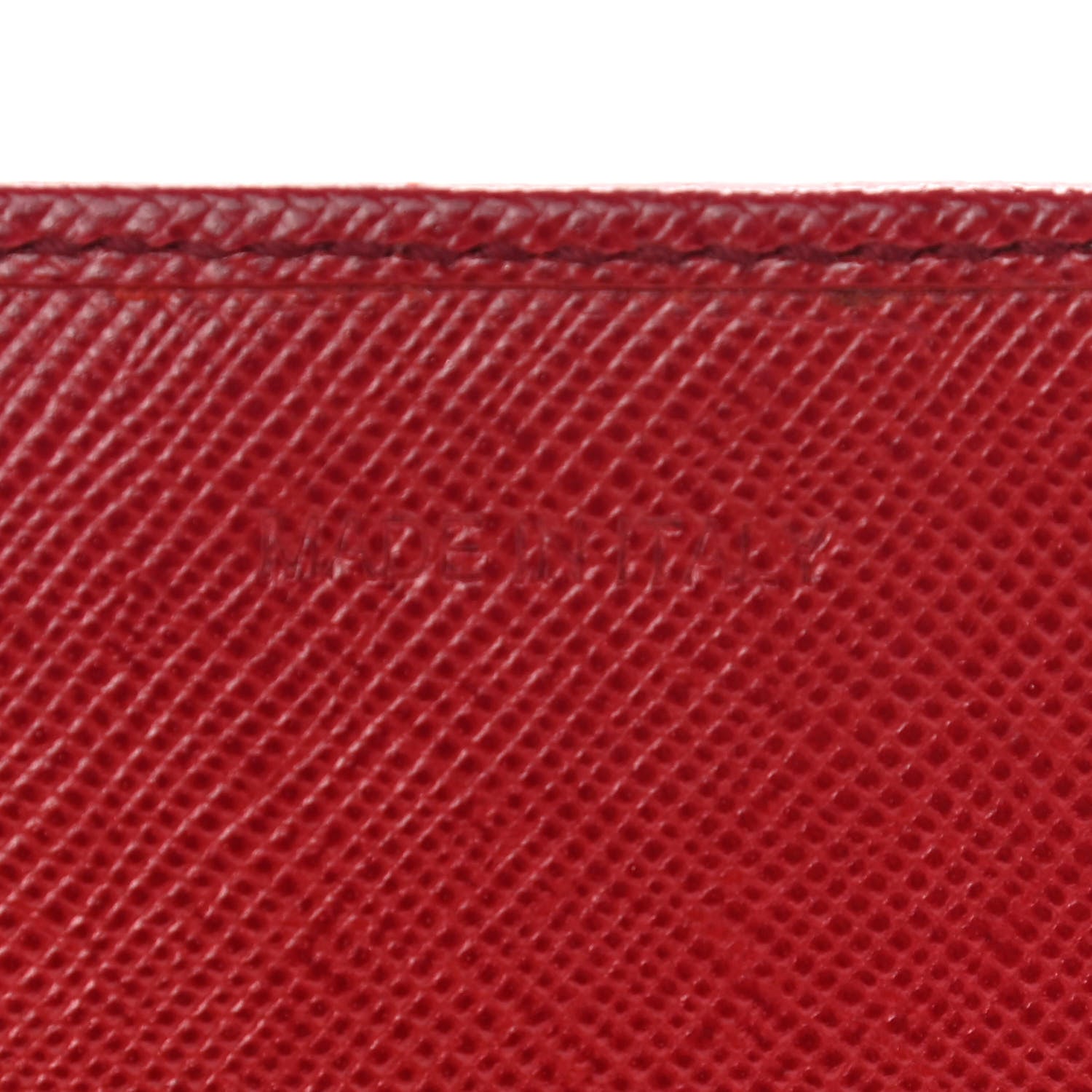 Prada Saffiano Metal Continental Flap Wallet Fuoco 7 of 14