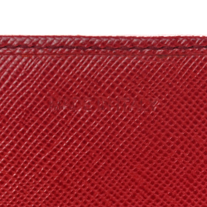 Prada Saffiano Metal Continental Flap Wallet Fuoco 7 of 14