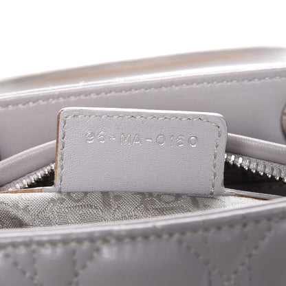 Christian Dior Lambskin Cannage Medium Lady Dior Grey 8 of 8