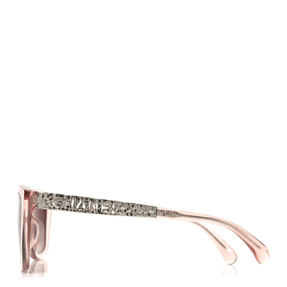 Chanel Acetate Metal Rectangle Sunglasses 5442 Pink 4 of 7
