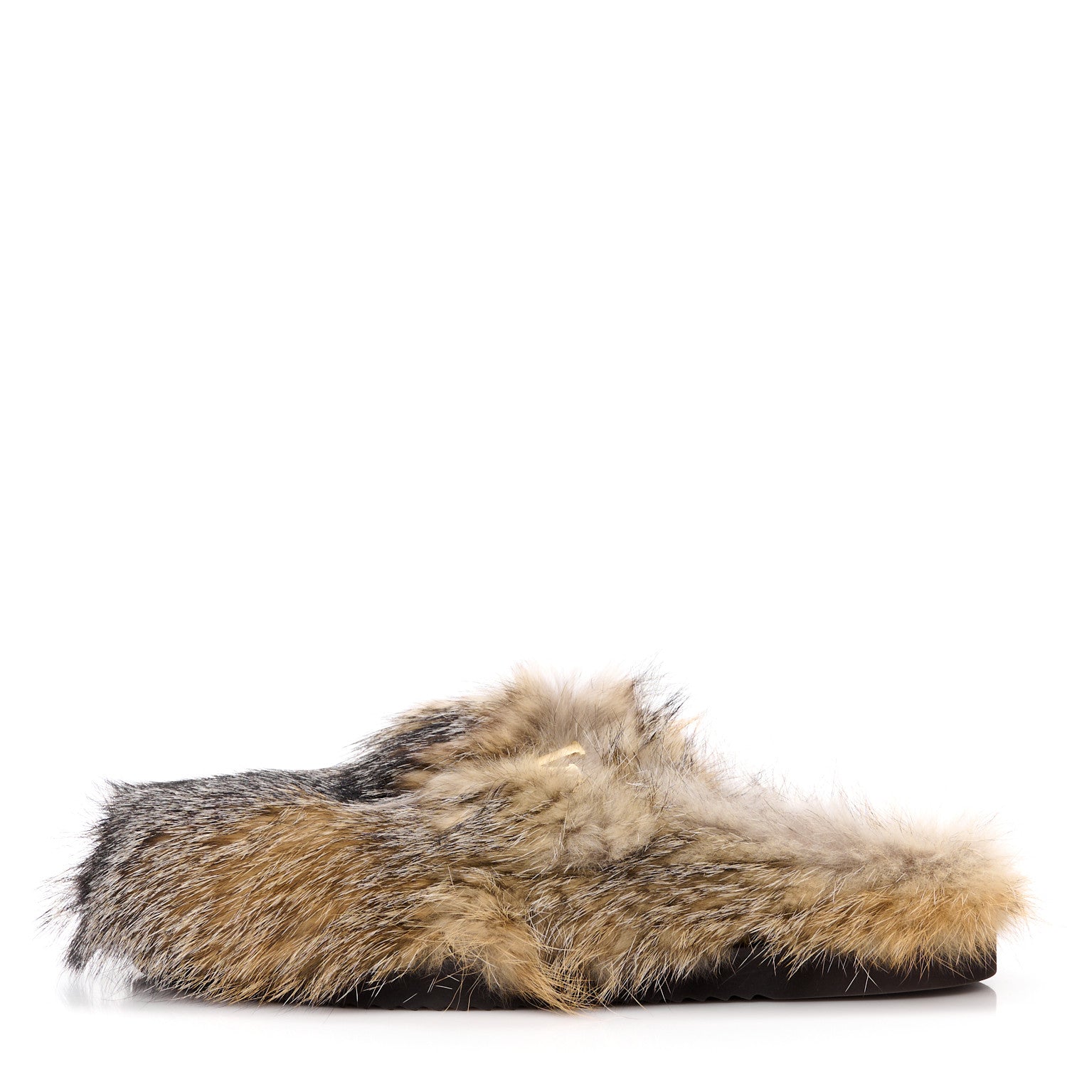 Louis Vuitton Fox Fur Mens LV Easy Mules 8 Brown 1 of 10
