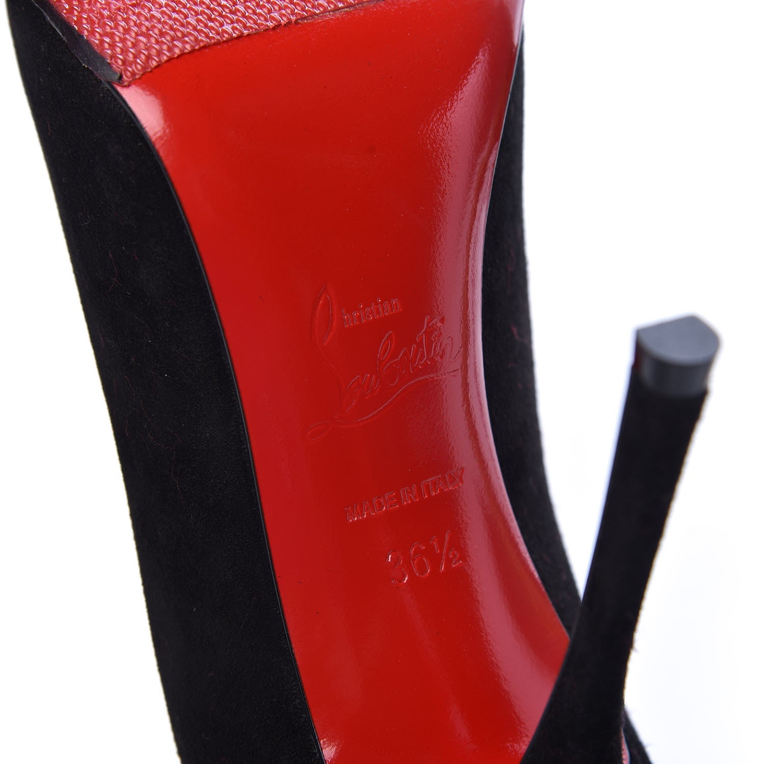 Christian Louboutin Veau Velours Decoltish 100 Pumps 36.5 Black 8 of 16