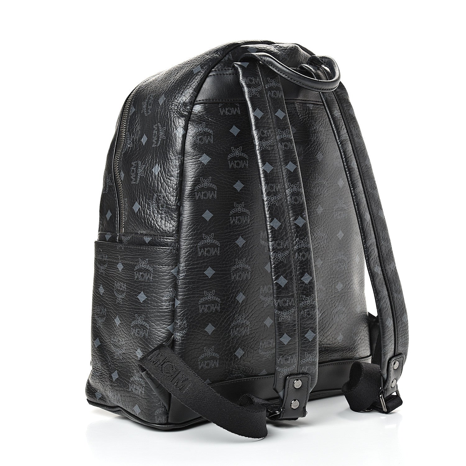 MCM Visetos Medium Stark Backpack Black 2 of 15