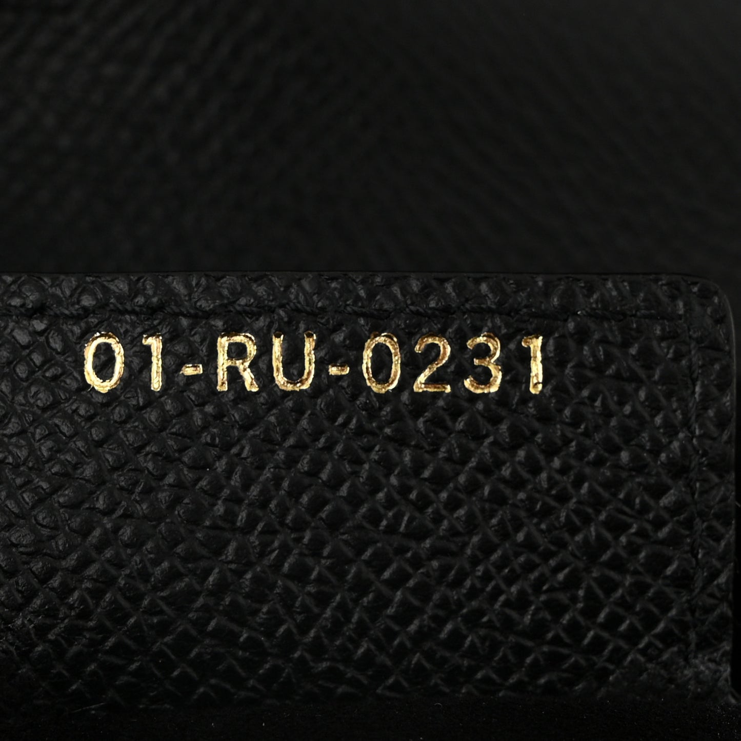 Grained Calfskin Saddle Bag Black