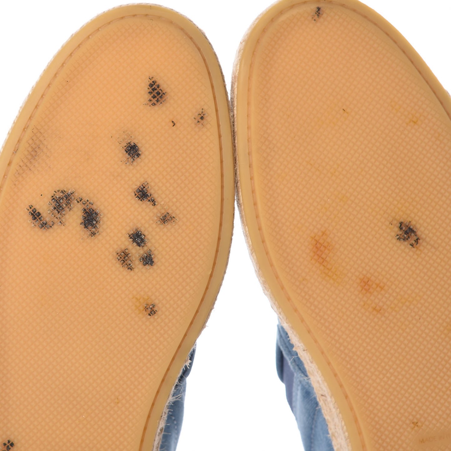 Denim Damier Mens Coconut Grove Espadrilles 12 Blue