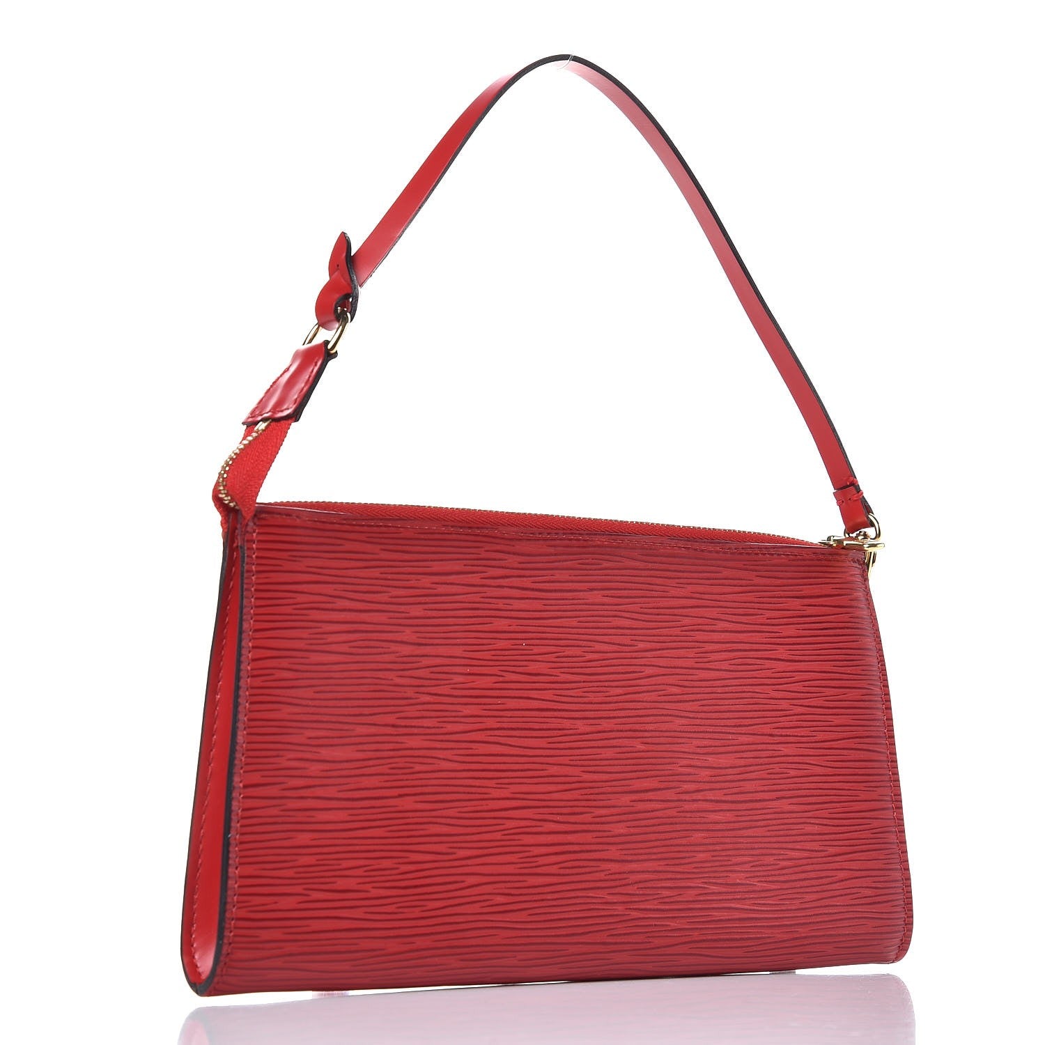 Louis Vuitton Epi Pochette Accessories 24 Castillan Red 3 of 8