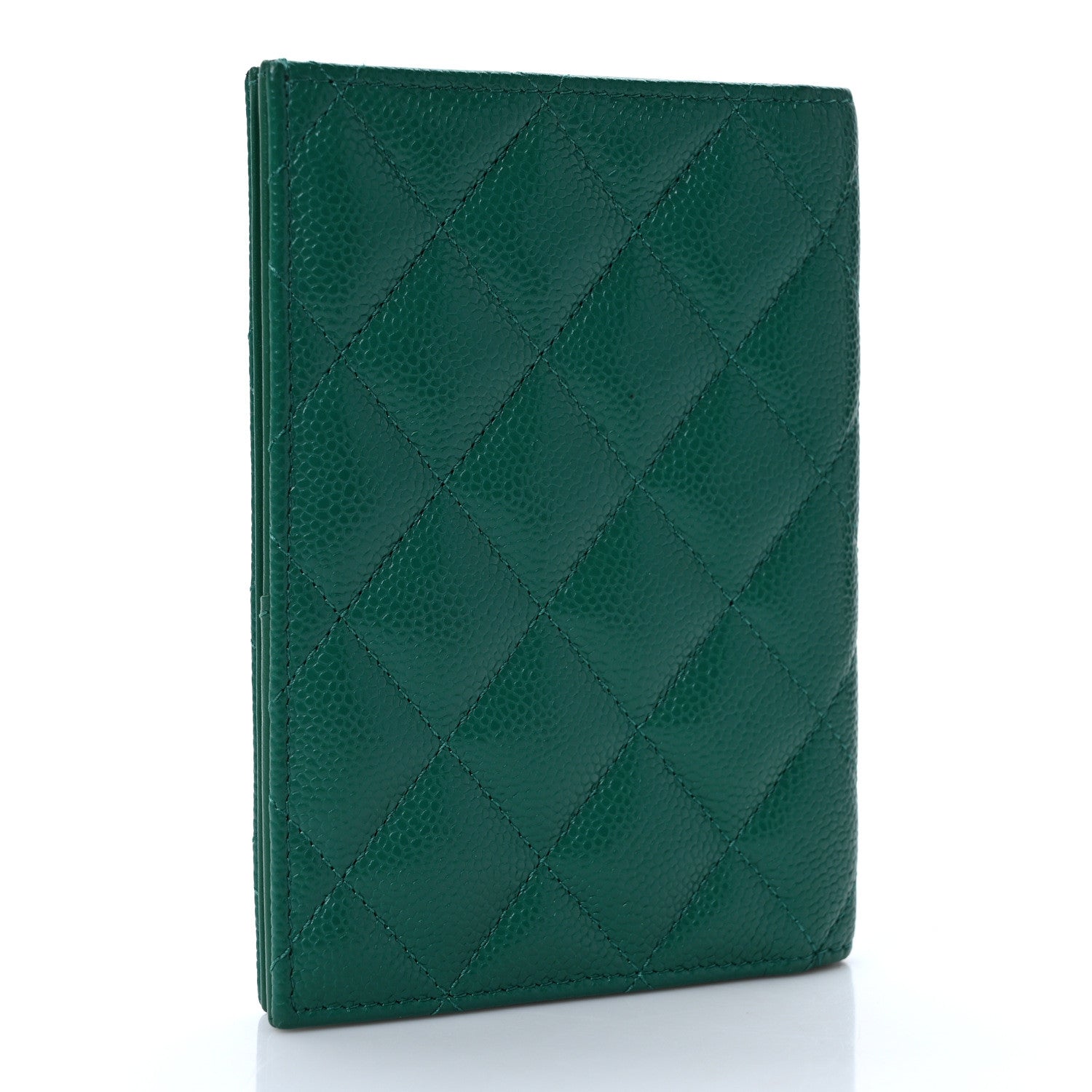 Chanel Caviar Quilted Passport Holder Green 3 of 6
