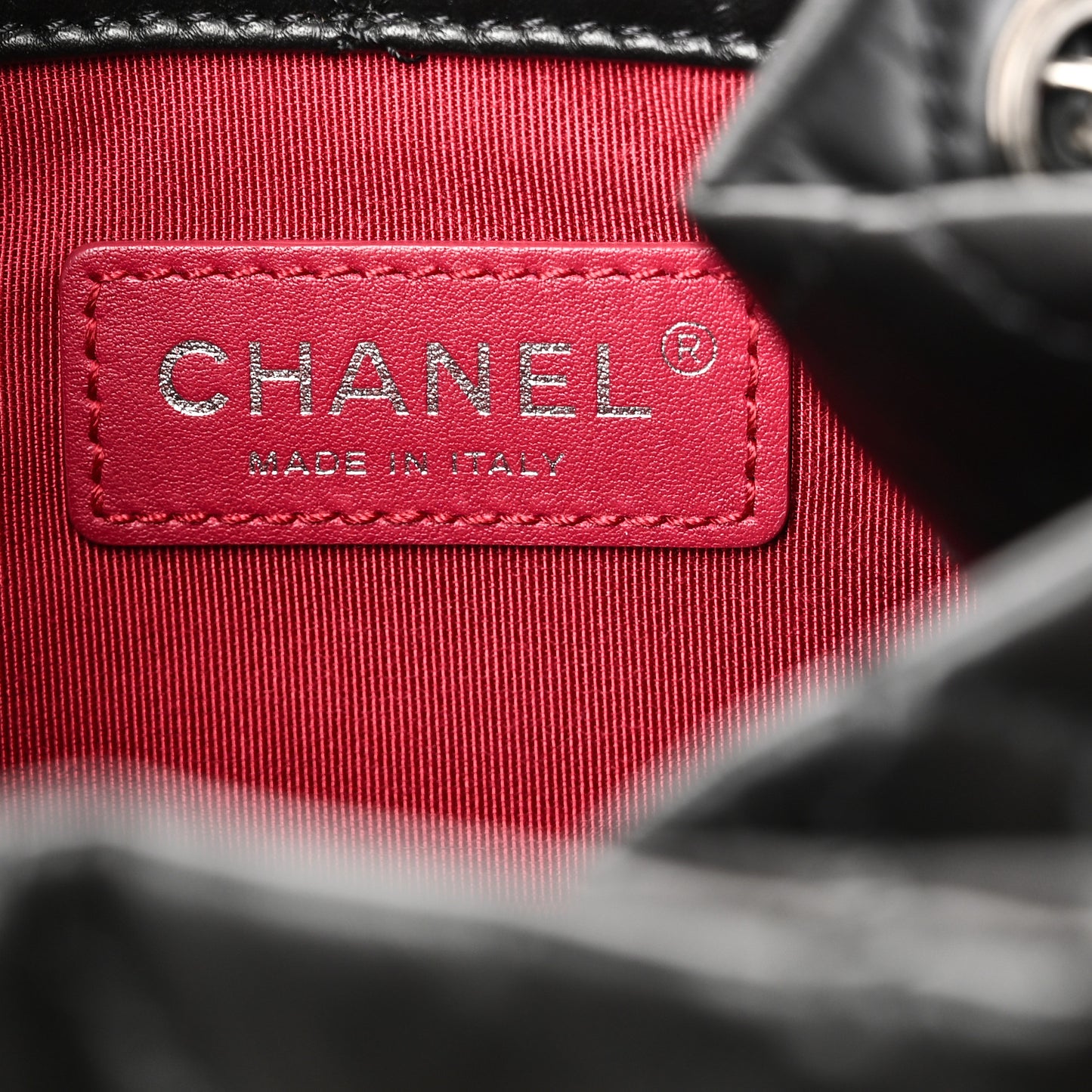 Aged Calfskin Quilted Small Gabrielle Backpack Black