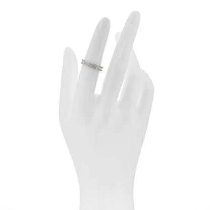 Hermes 18K Rose Gold Diamond Ariane Wedding Band Ring 50 5.25 2 of 5