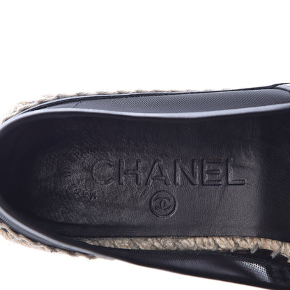 Chanel Mesh Grosgrain CC Espadrilles 35 Black 11 of 13