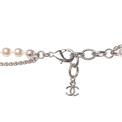 Chanel Pearl Chain CC Long Multistrand Necklace Gold 5 of 6