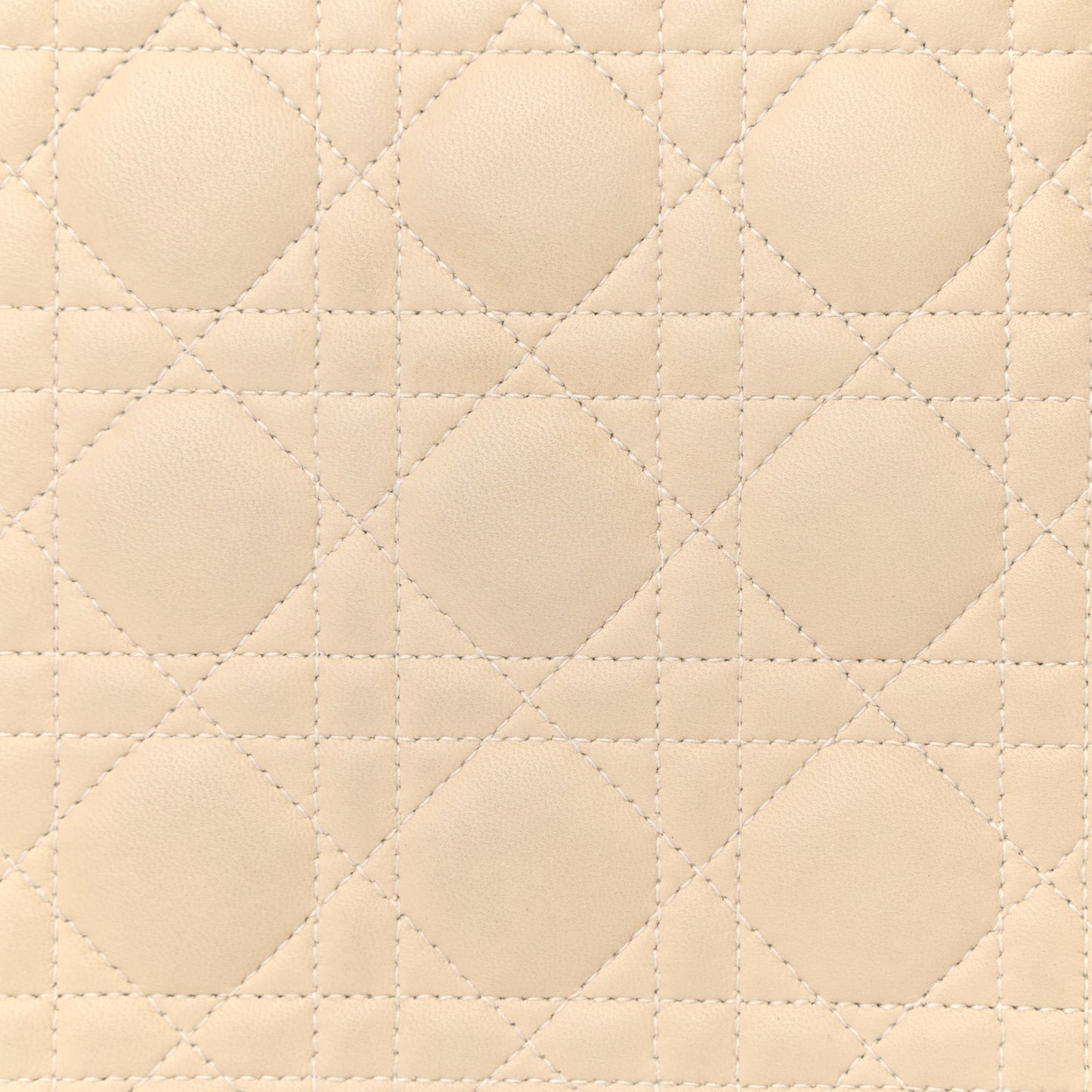 Lambskin Cannage Large Lady Dior Light Beige