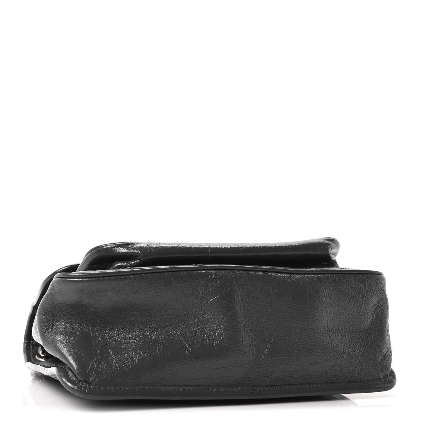 Crinkled Calfskin Matelasse Monogram Medium Niki Chain Satchel Storm